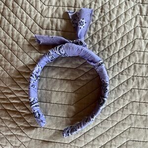 Handmade purple bandana headband